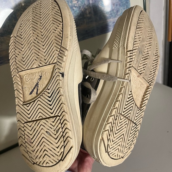 Awesome and rare Converse high tops with rubber crossover. Gray - Picture 9 of 9